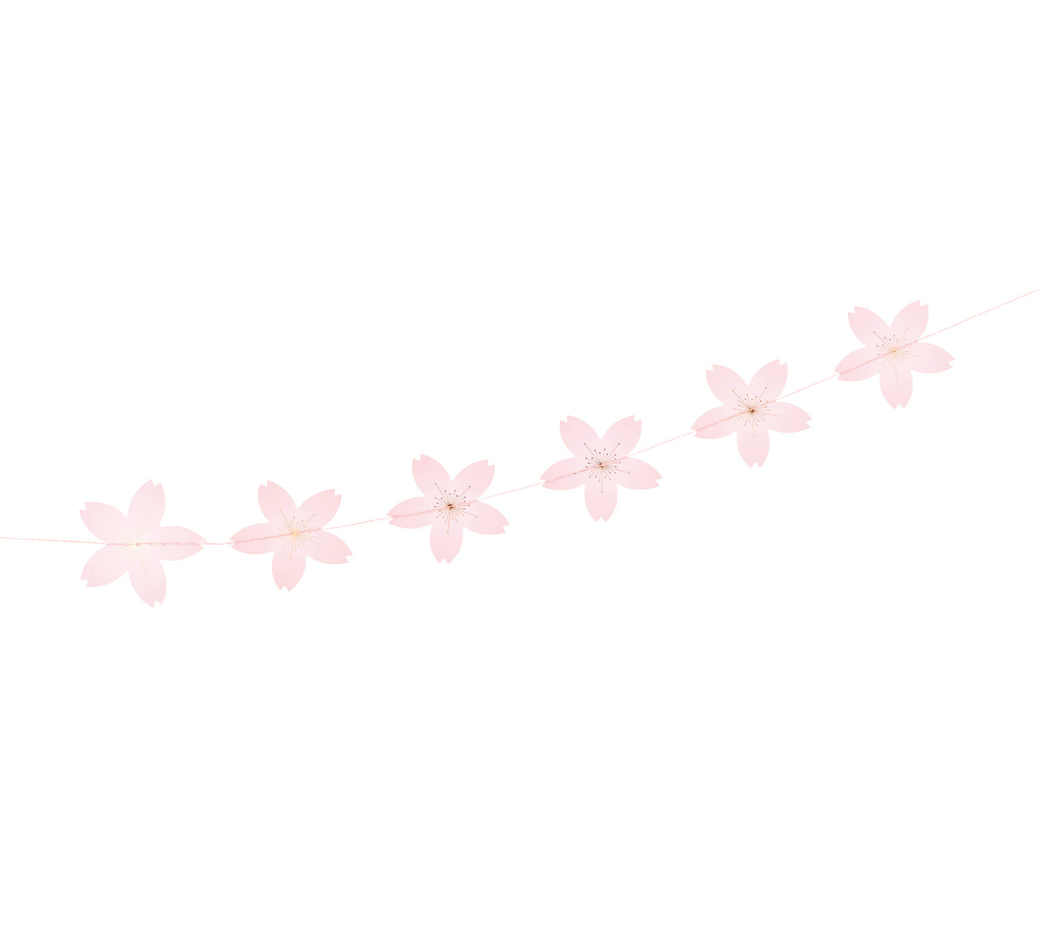 Genähte Girlande Kirschblüten