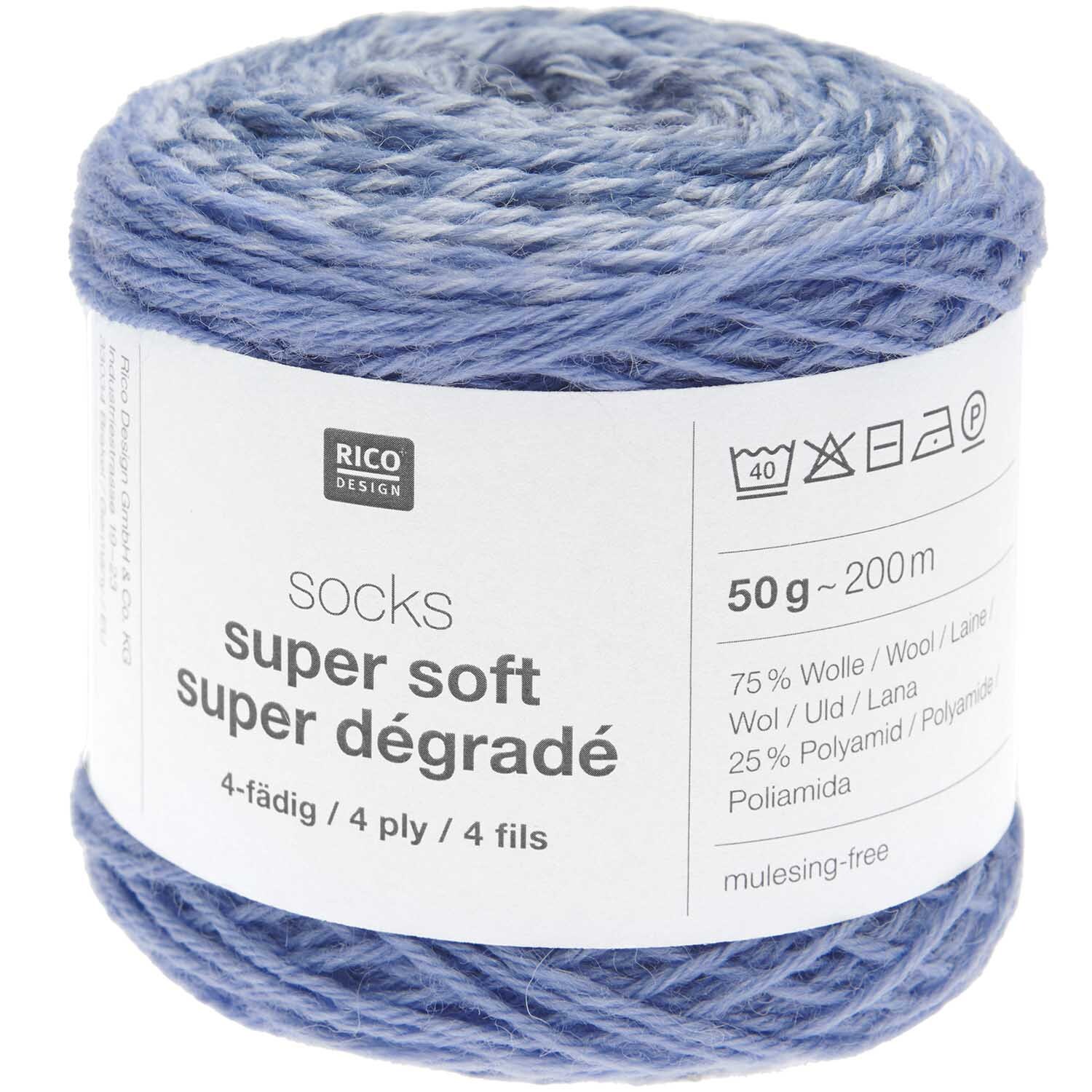 Socks Super Soft Super Dégradé 4-fädig
