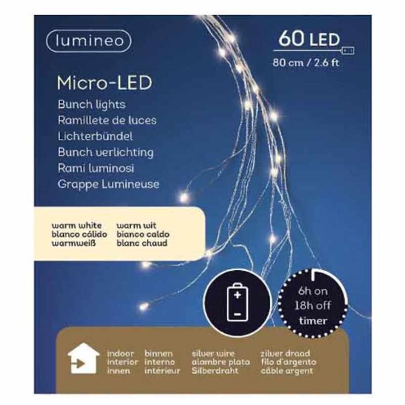 Micro LED-Bündel warmweiß 80cm