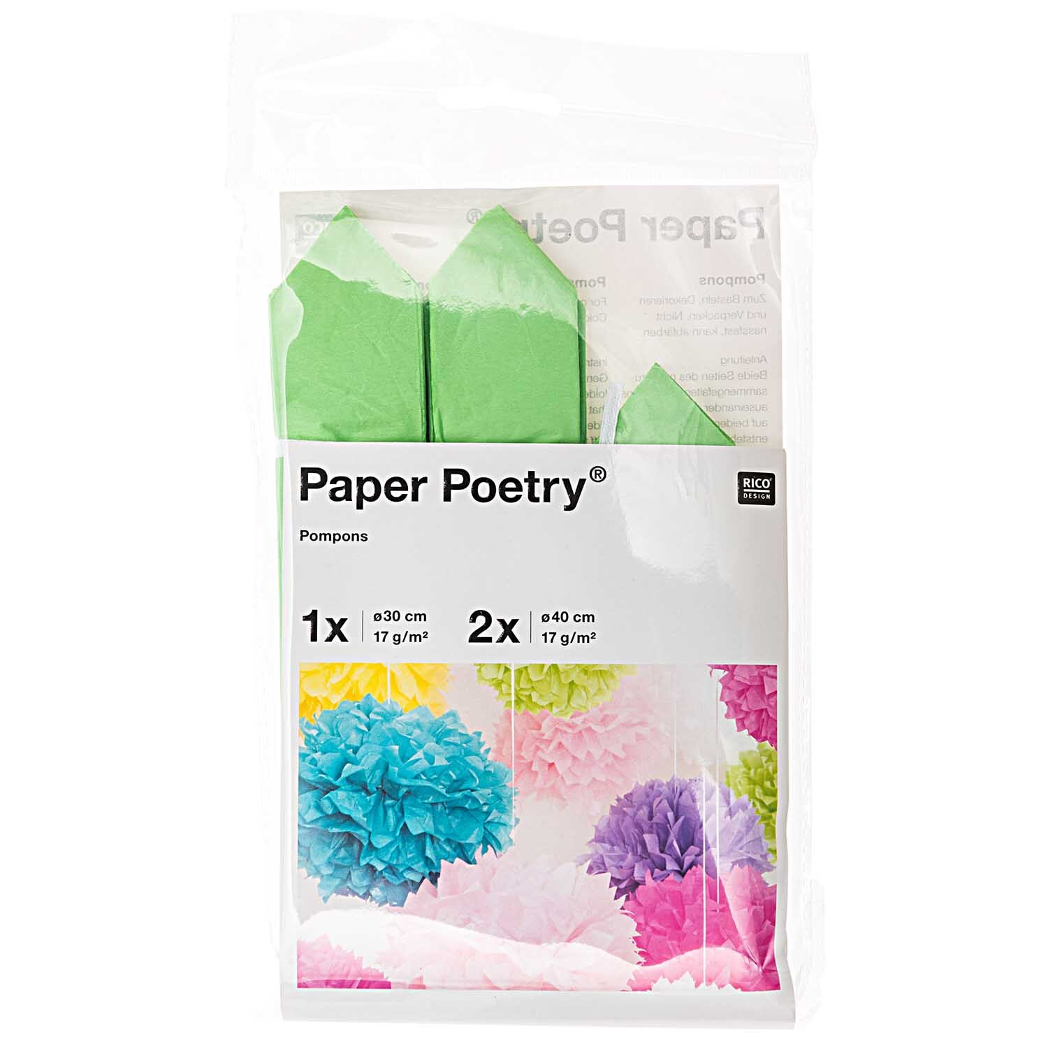Seidenpapier Pompons 17g/m² 3 Stück