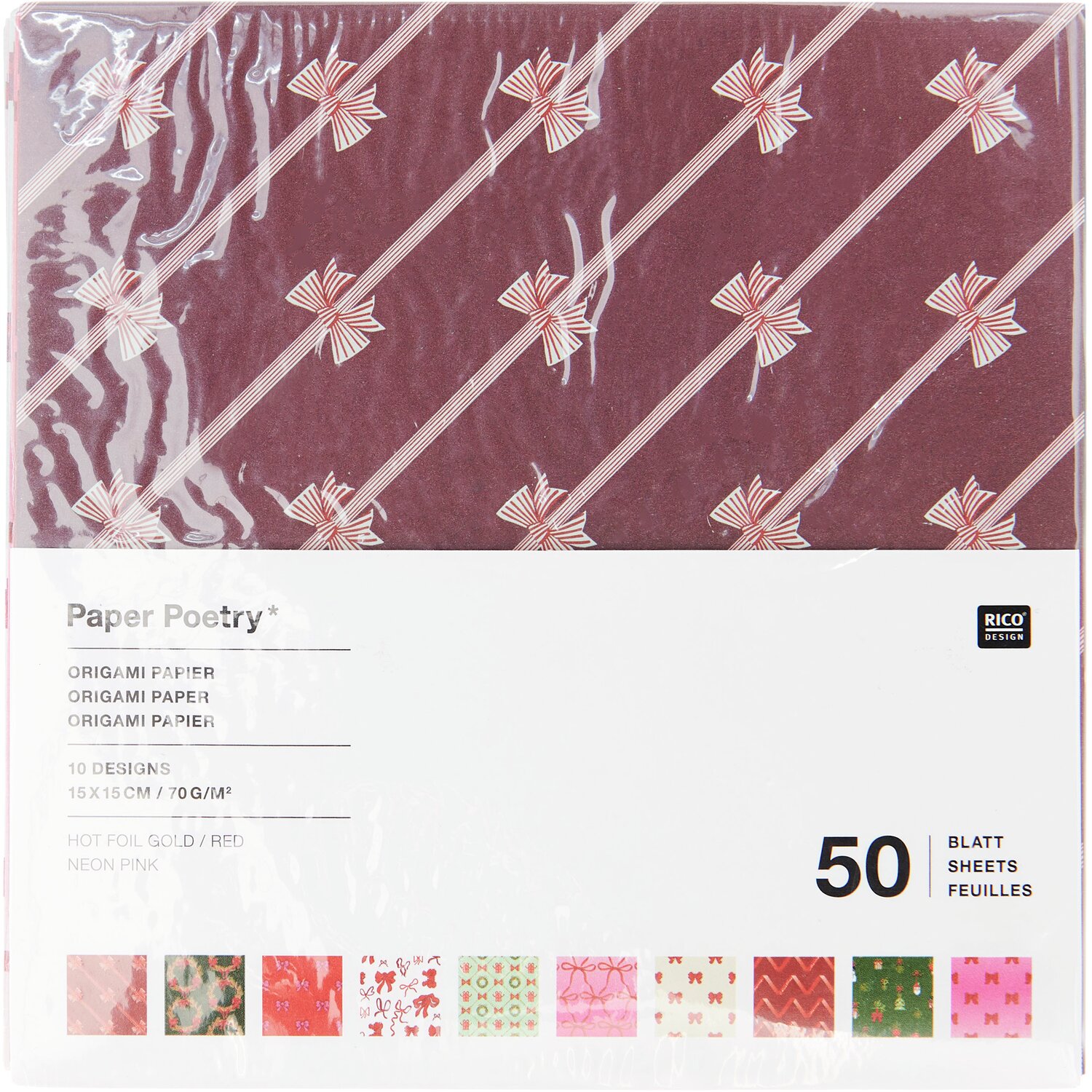 Rico Design Paper Poetry Origamipapier Put a Bow on It