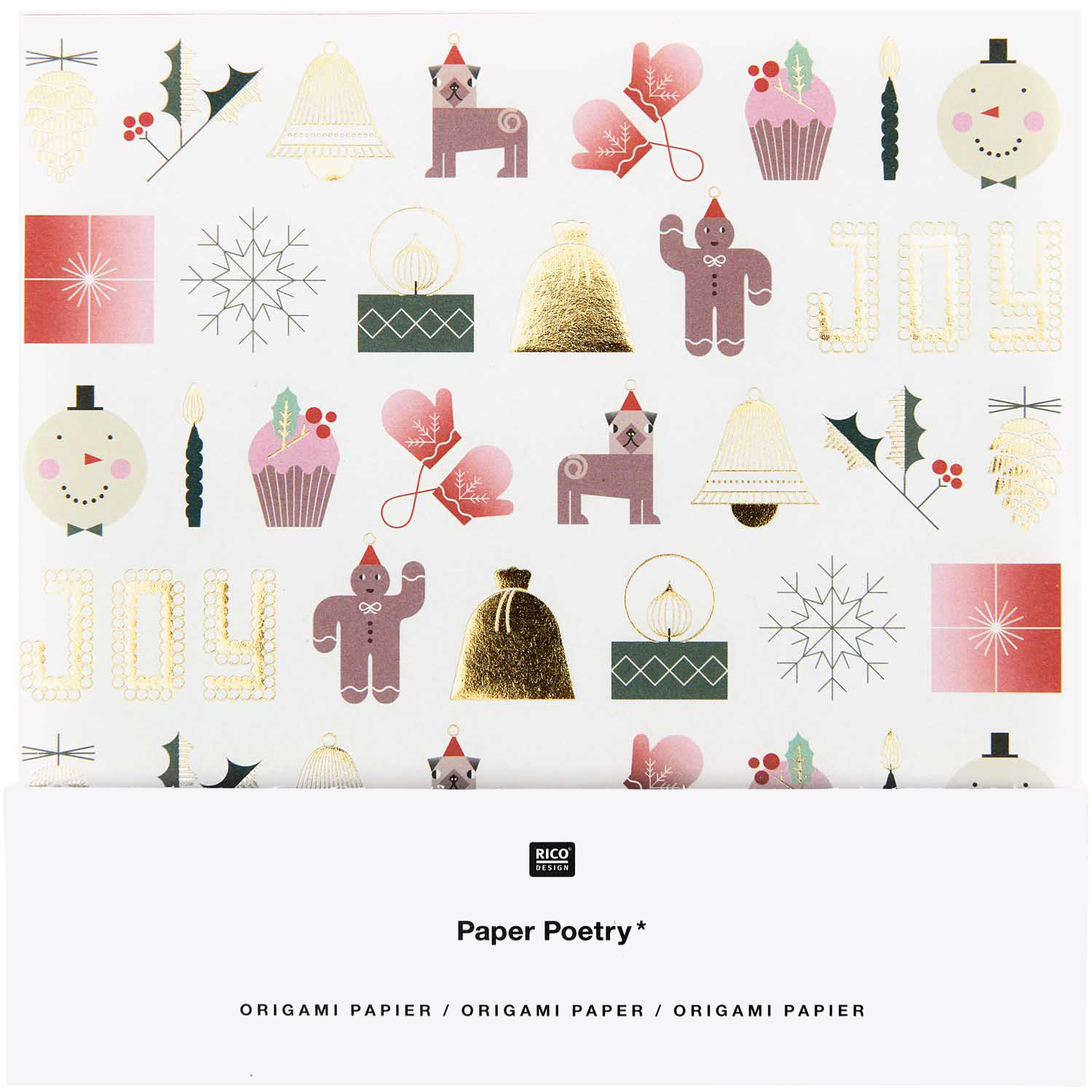 Rico Design Paper Poetry Origami I love Christmas 50 Blatt 20x20cm