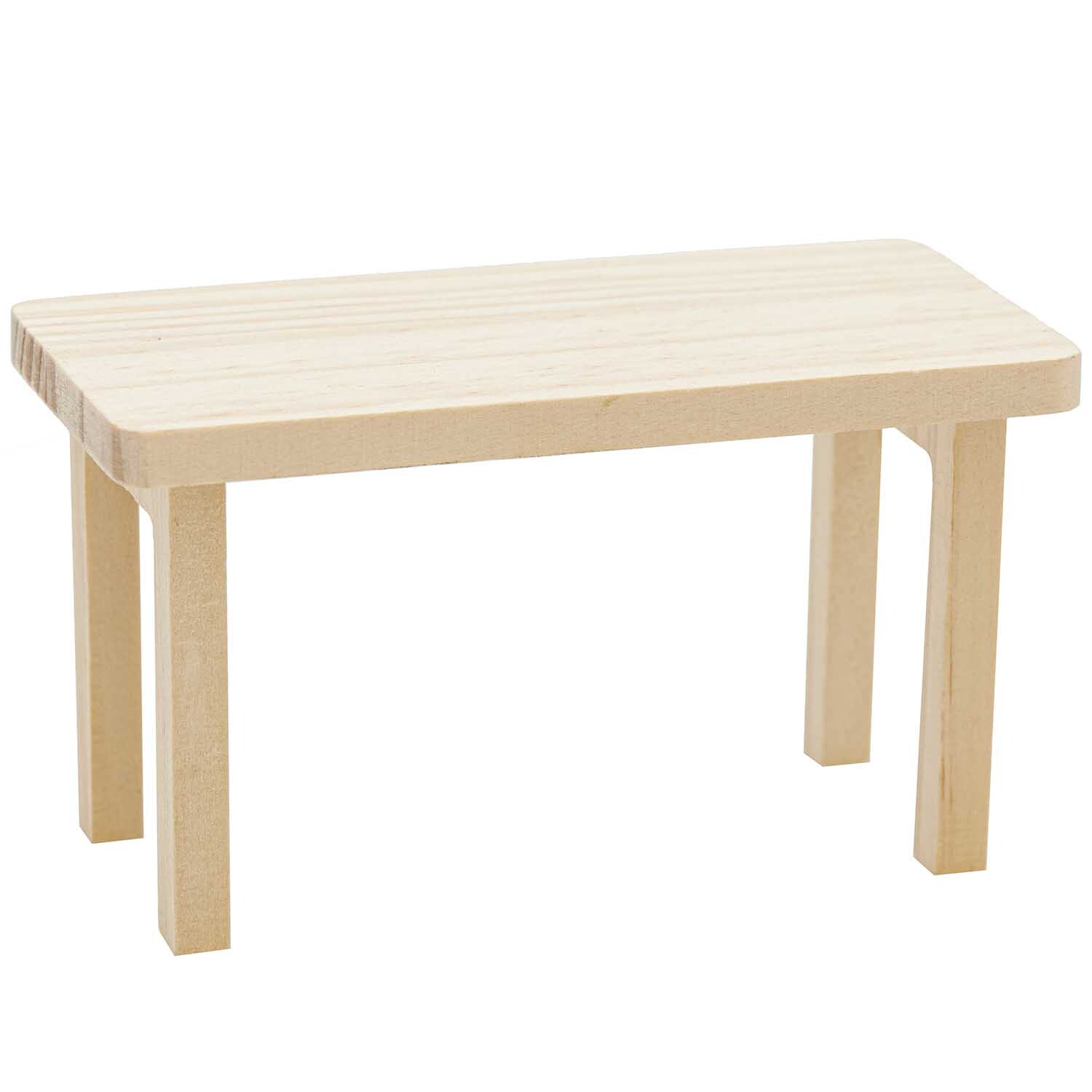 Miniatur Tisch rechteckig 12x6x6,5cm