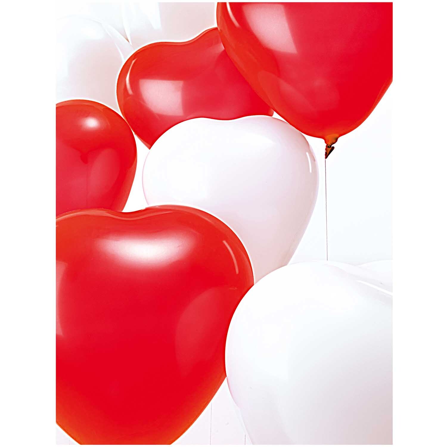 Luftballon Herz rot 30cm 12 Stück