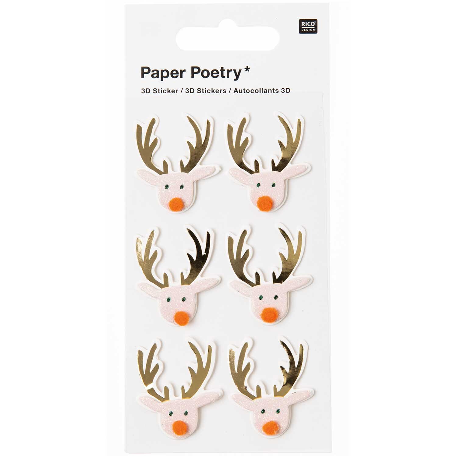 Paper Poetry 3D Sticker Rentier puder