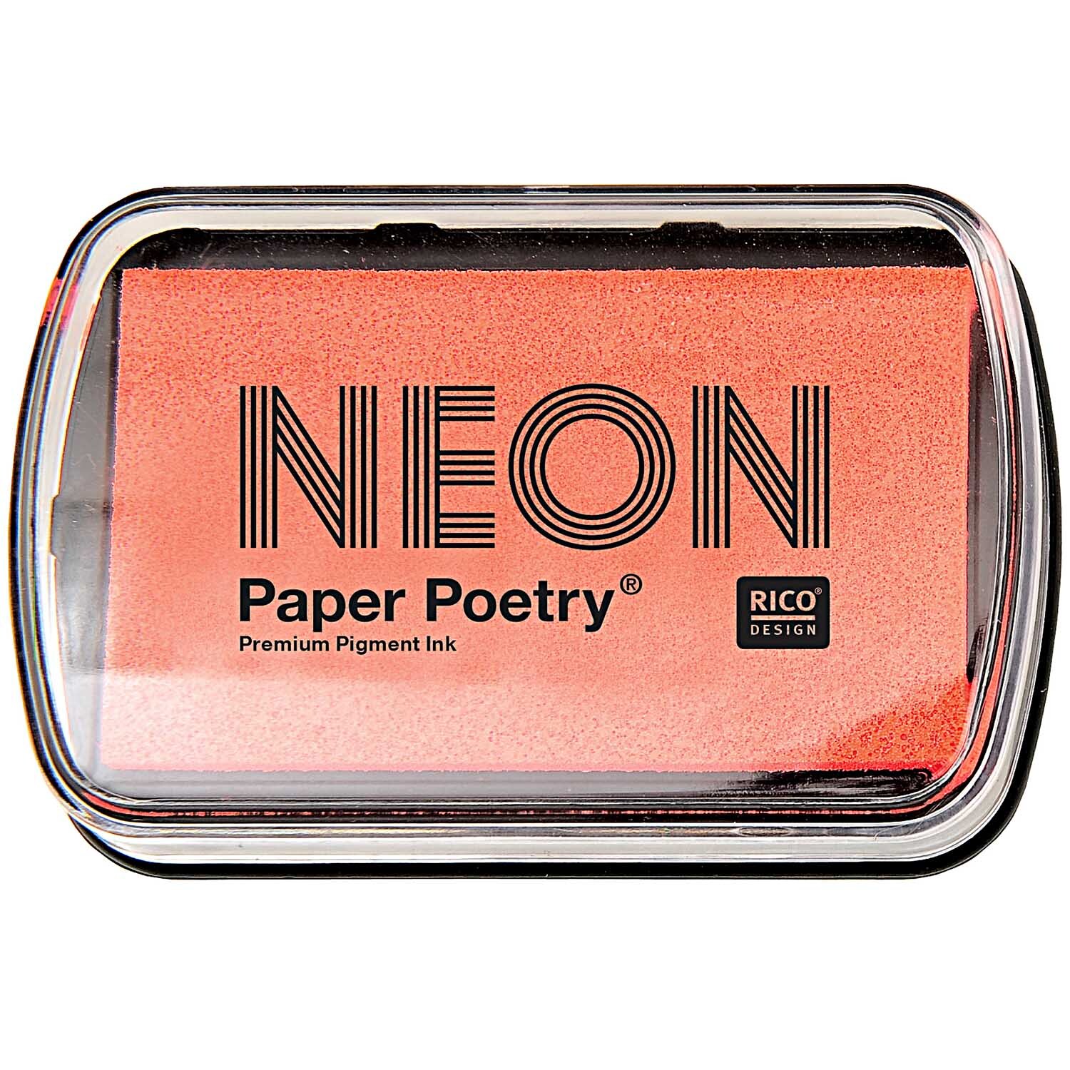 Paper Poetry Stempelkissen neonrot 9x6cm