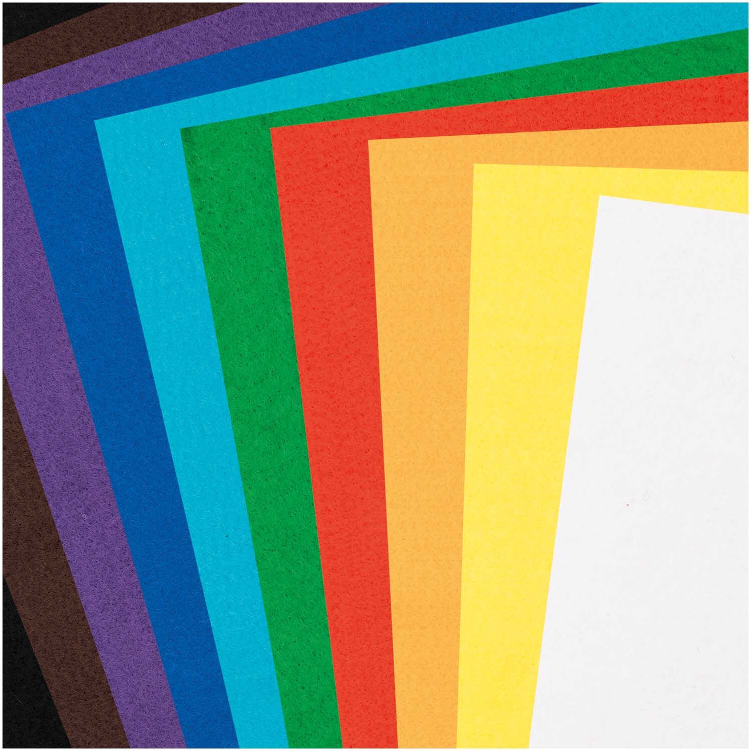Filz-Plattenset 1mm 20x30cm 10 Farben