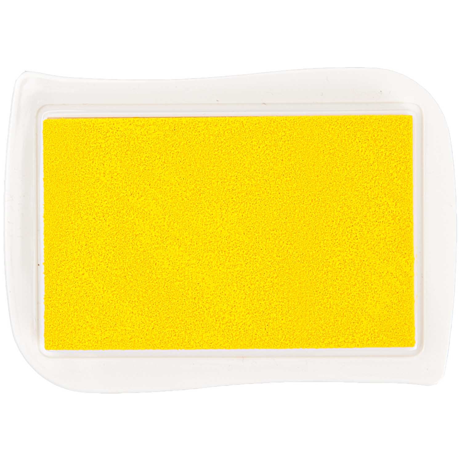 Textil Stempelkissen gelb 9,5x6,6cm