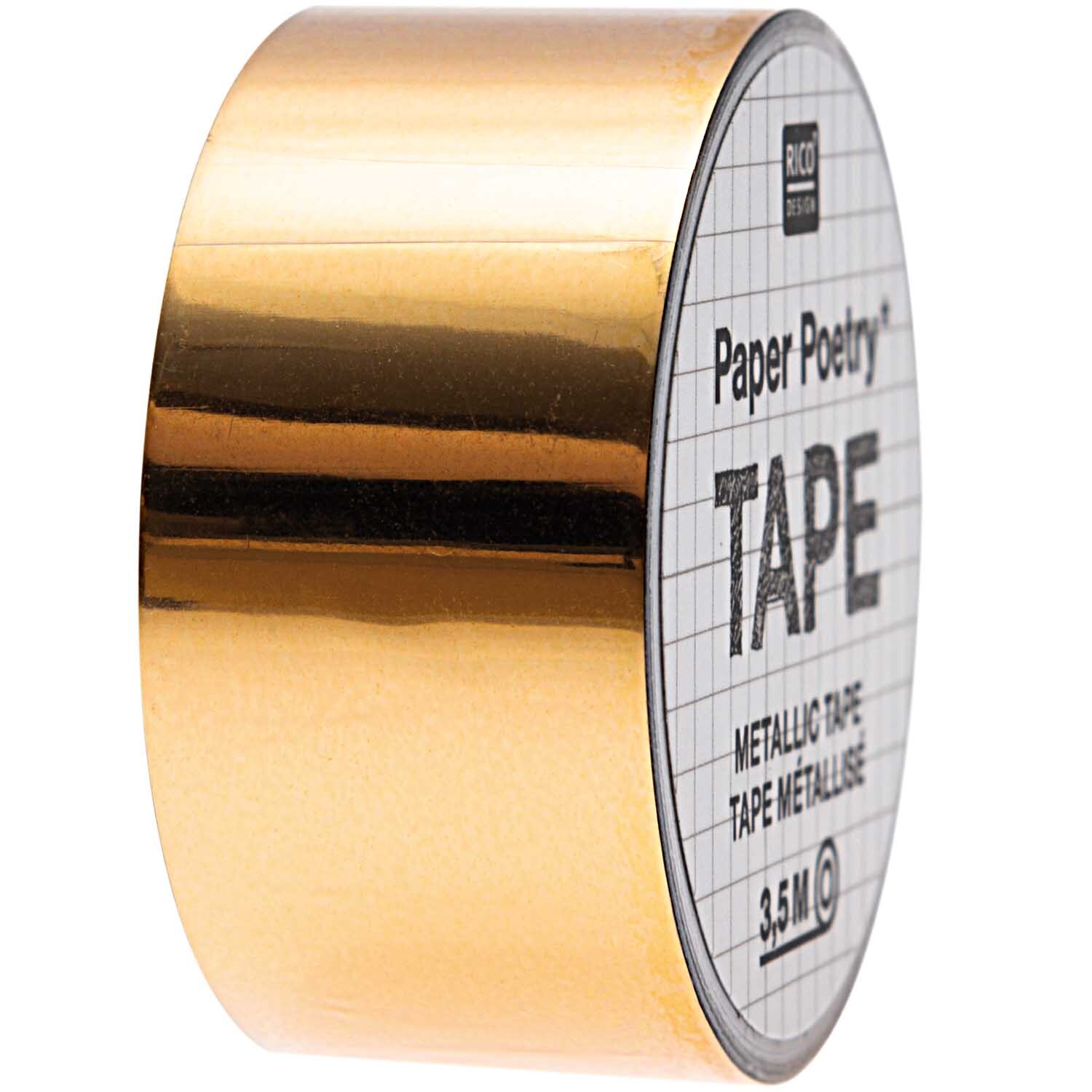 Paper Poetry Mirror Metallic Tape gold 19mm 3,5m