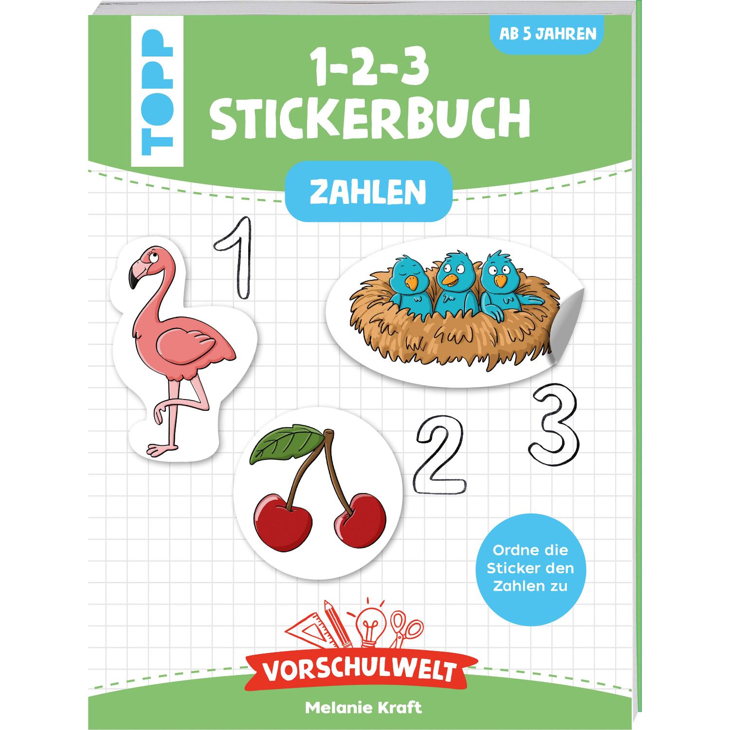 Vorschulwelt - Das 1-2-3-Stickerbuch