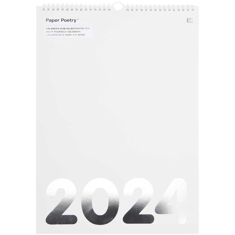 Paper Poetry Kalender 2024 DIN weiß A3