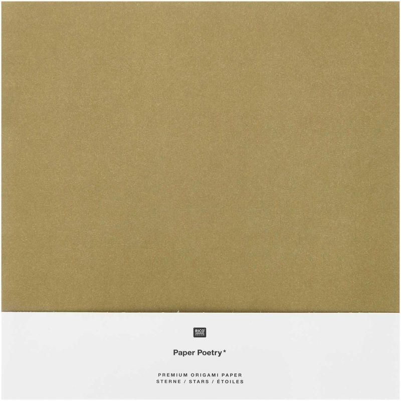 Paper Poetry Origami gold-silber 32 Blatt