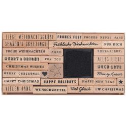 Paper Poetry XL Stempelset Merry Christmas mixed type 27teilig