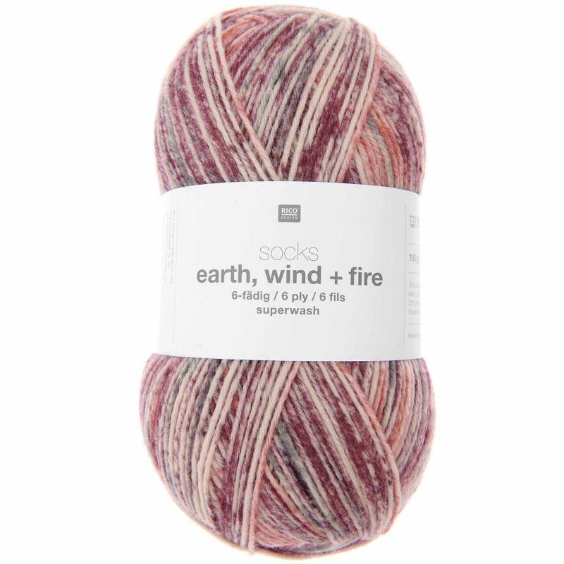 Rico Design Socks Earth + Wind + Fire 6-fägig 150g 400m