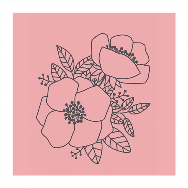 May&Berry Stempel Blüten rosa 35x45mm