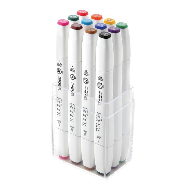TOUCH Twin Brush Marker Main Colors 12teilig