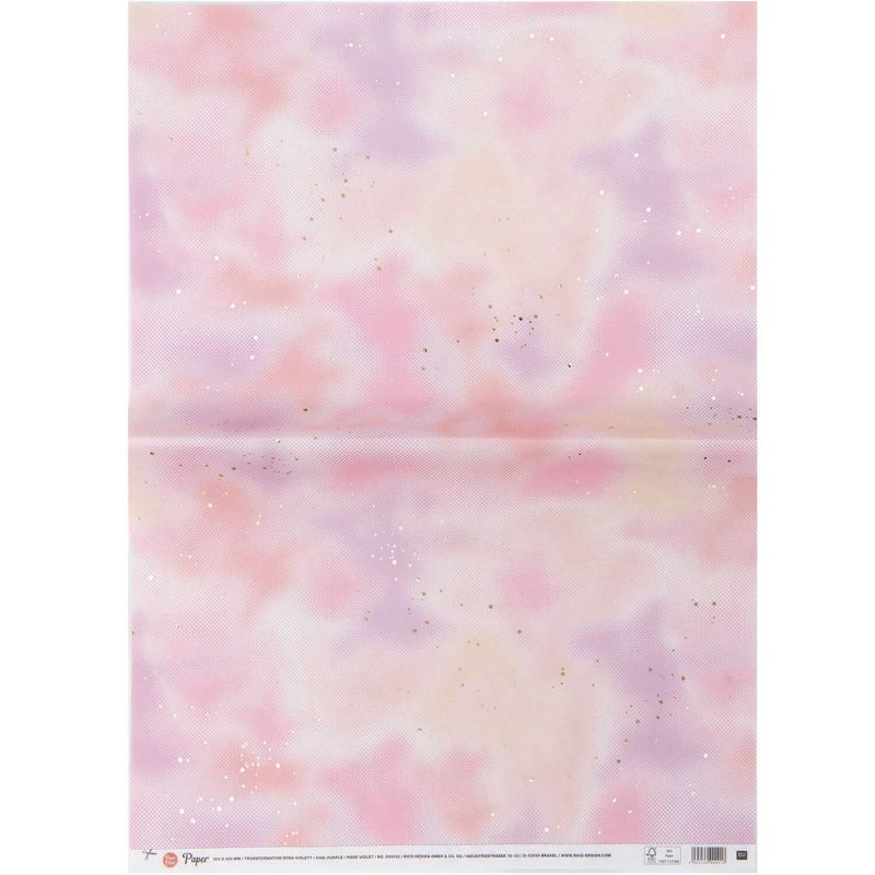 Paper Poetry Paper Patch Papier rosa-violett 30x42cm