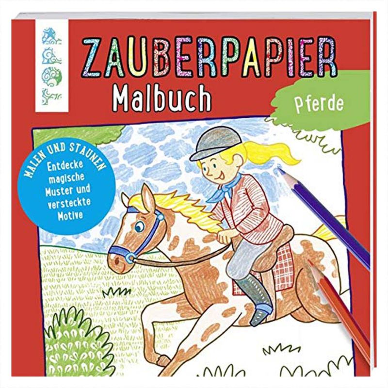 TOPP Zauberpapier Malbuch Pferde