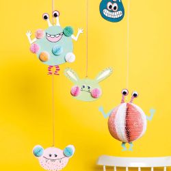 Anleitung Monster Mobile aus Wall Charms