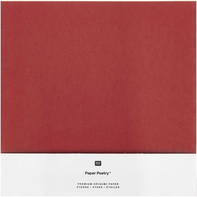 Paper Poetry Origami rot-gold 32 Blatt