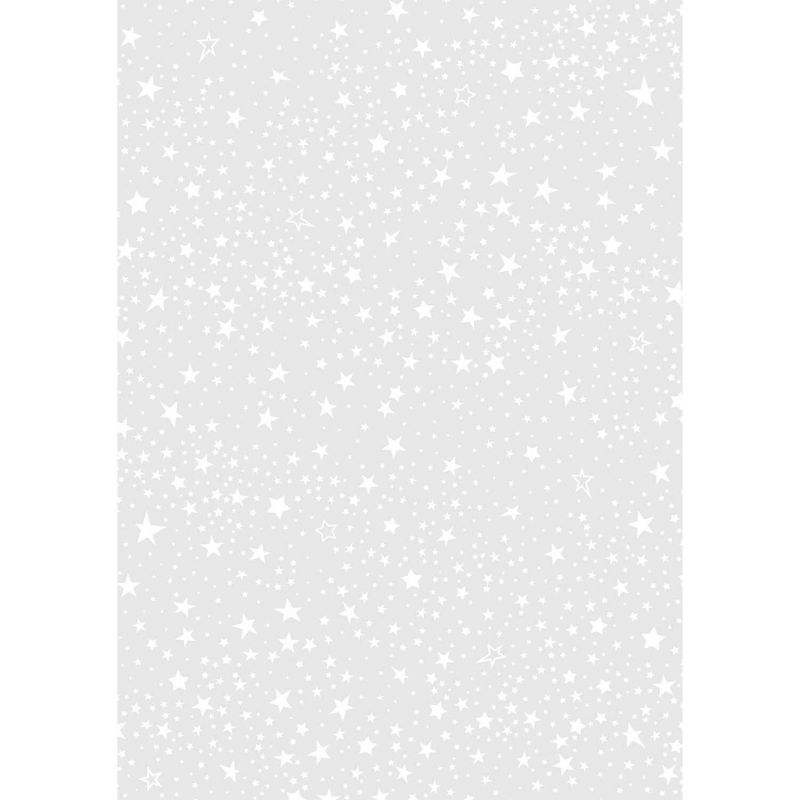 HEYDA Transparentpapier Sterne weiß 50x70cm 115g/m²