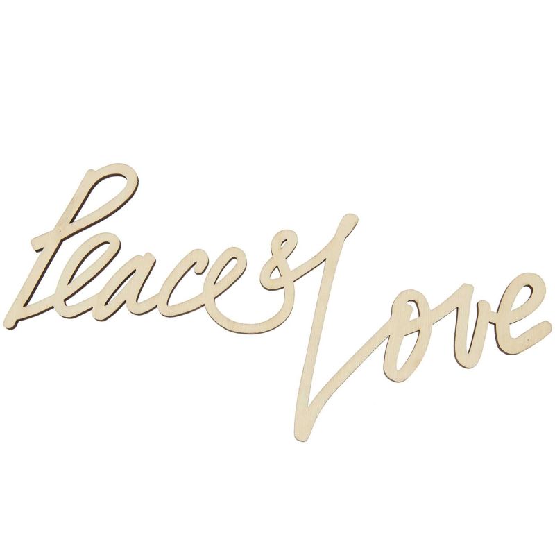 Rico Design Holzschriftzug magnetisch "Peace & Love" 28x14cm