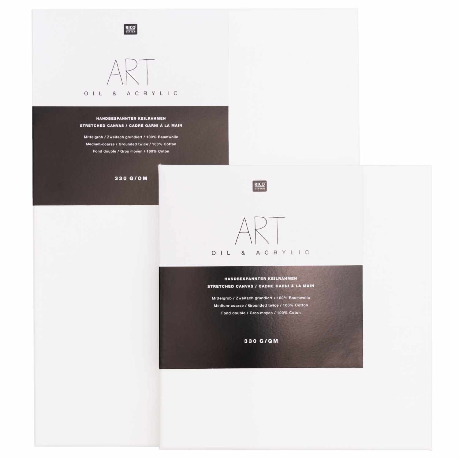 Leinwände für Acrylmalerei 8 bespannte Keilrahmen 28 x 35.6 cm Ölfarben & nasse Kunstmedien 100% Baumwolle grundiert mit säurefreiem Titan-Acryl-Gesso Arteza Premium Leinwand Keilrahmen