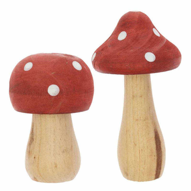Ohhh! Lovely! Deko-Pilz aus Holz rot-weiß
