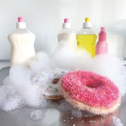 Häkelanleitung Donut Spülschwamm aus Creative Bubble