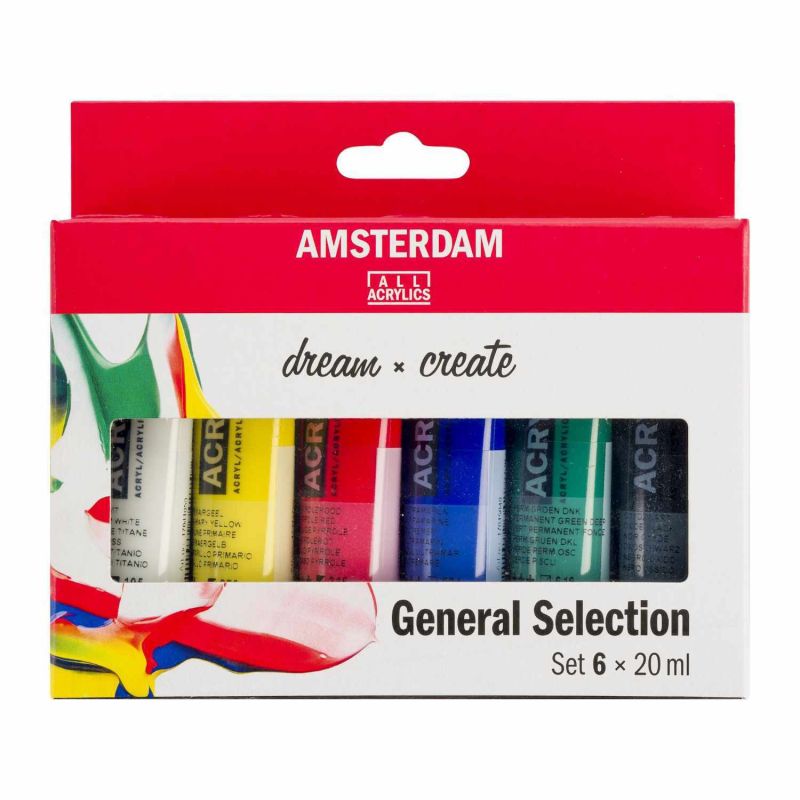 AMSTERDAM Acrylfarbe Set 6x20ml