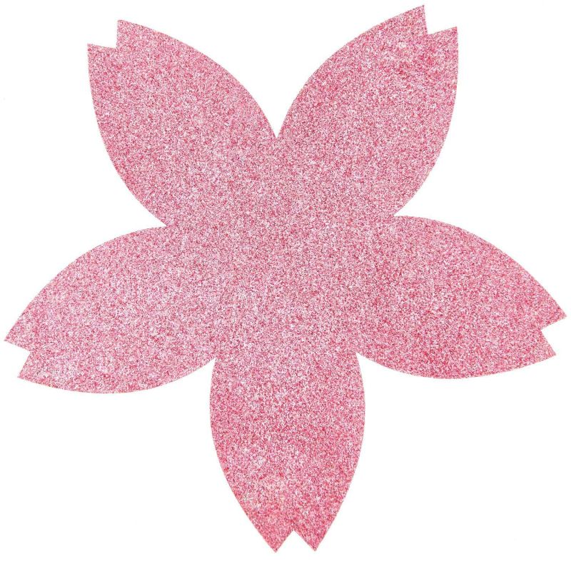 Ohhh! Lovely! Filz Untersetzer Kirschblüten pink Glitzer 19x19cm 6 Stück