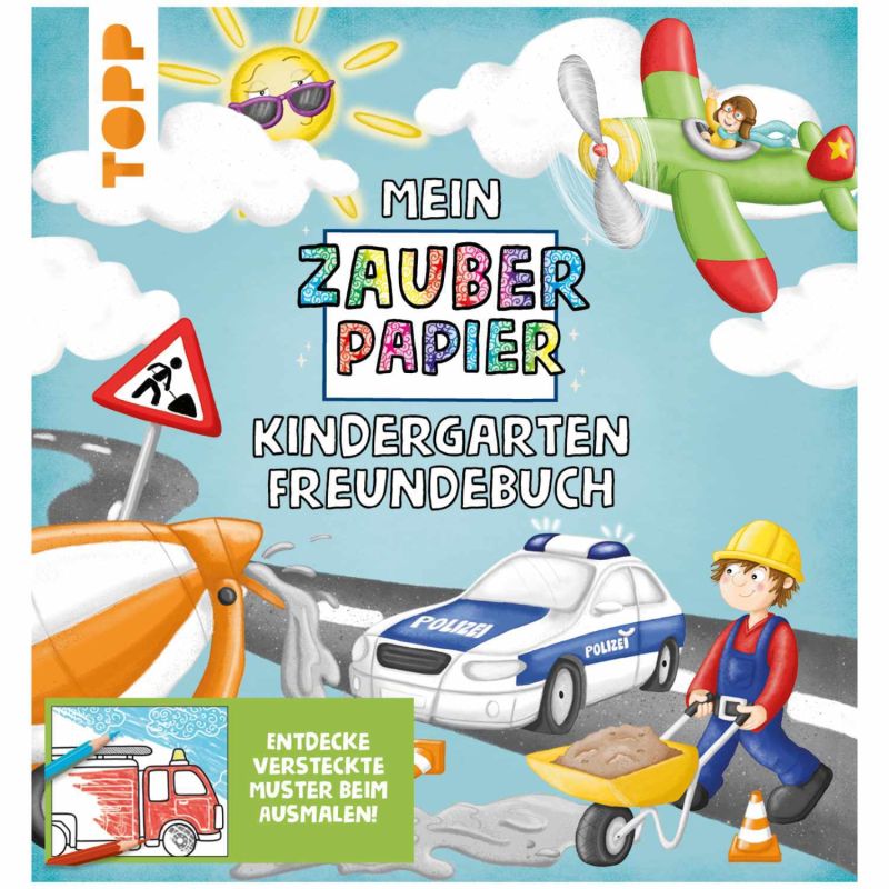 TOPP Zauberpapier Kindergarten Freundebuch Fahrzeuge