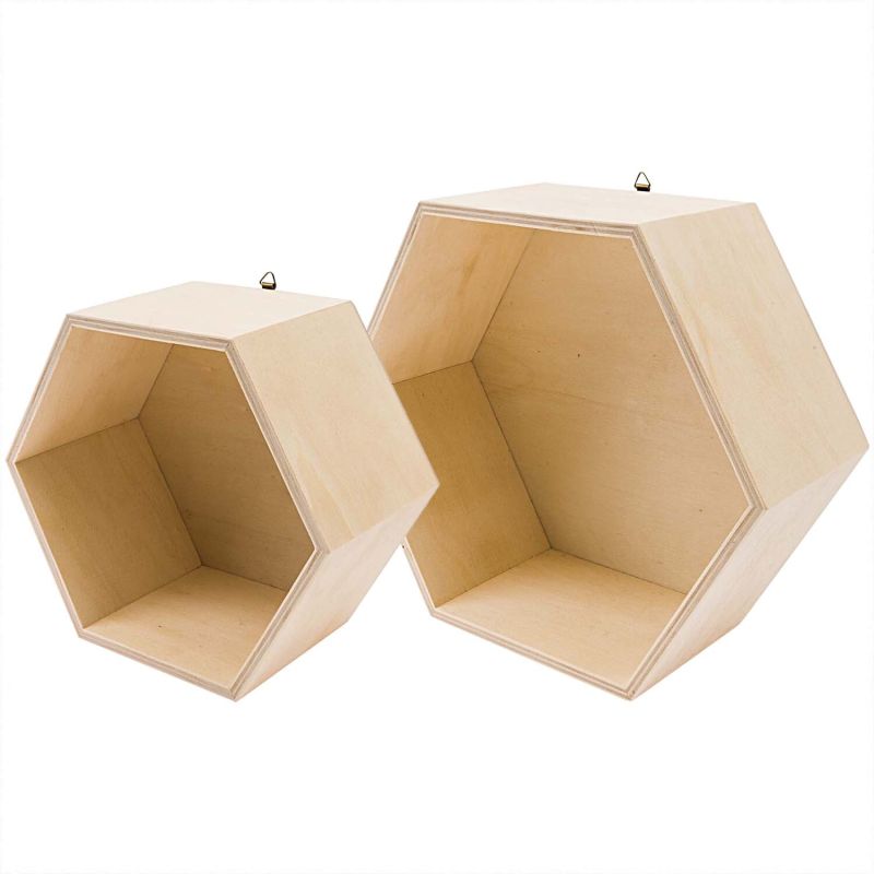 Rico Design Holzbox sechseckig