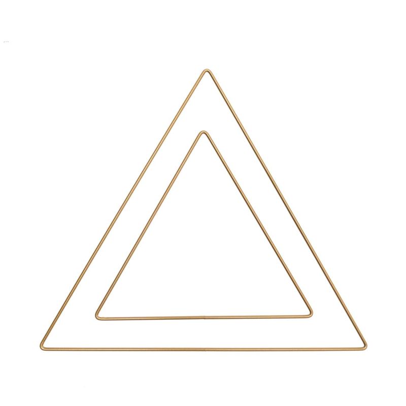 Rico Design Metallring Dreieck gold