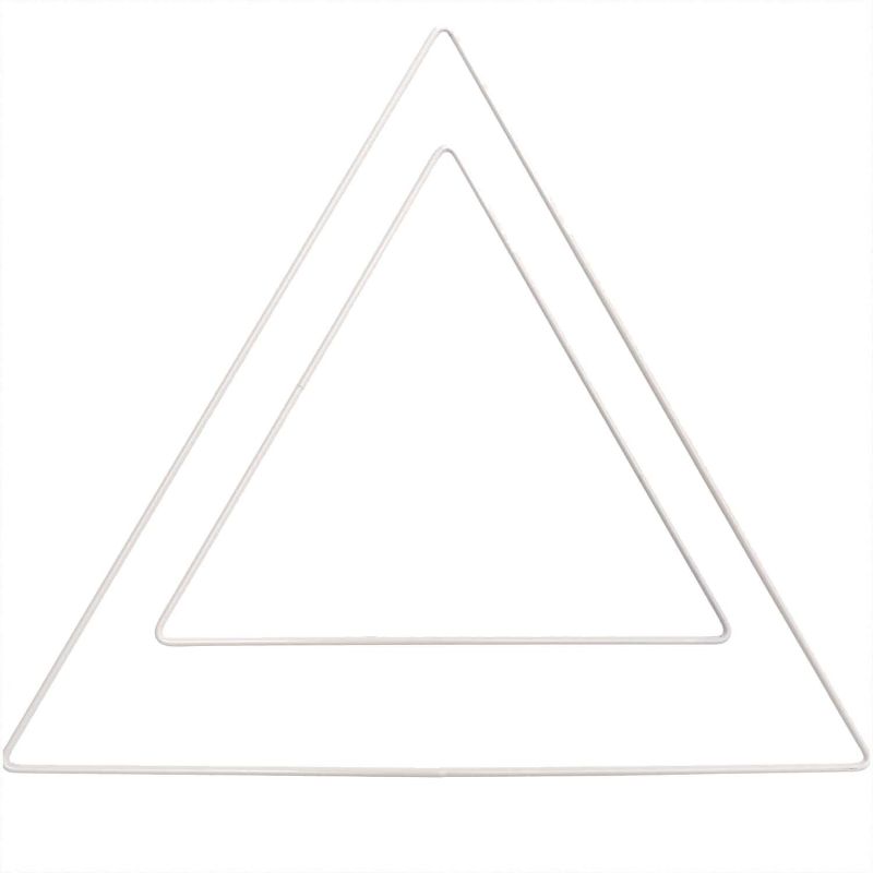 Rico Design Metallring Dreieck weiß