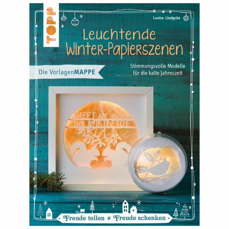 TOPP Leuchtende Winter-Papierszenen Vorlagenmappe