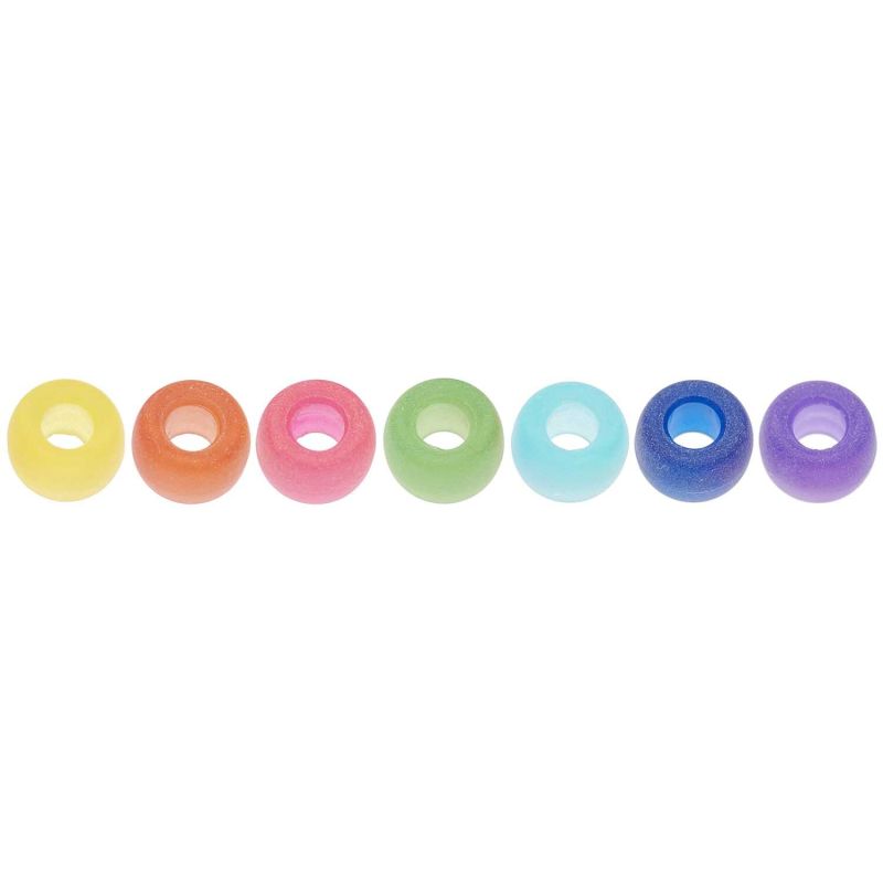 Rico Design itoshii - Ponii Beads frozen Regenbogen 9x6mm 400 Stück