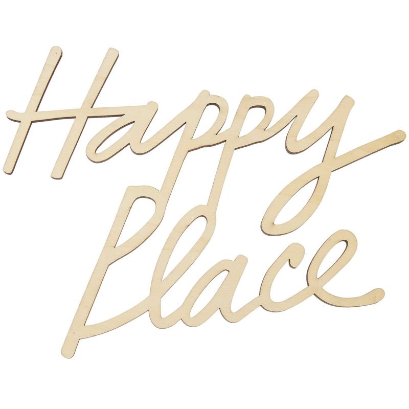 Rico Design Holzschriftzug magnetisch "Happy Place" 25x20cm