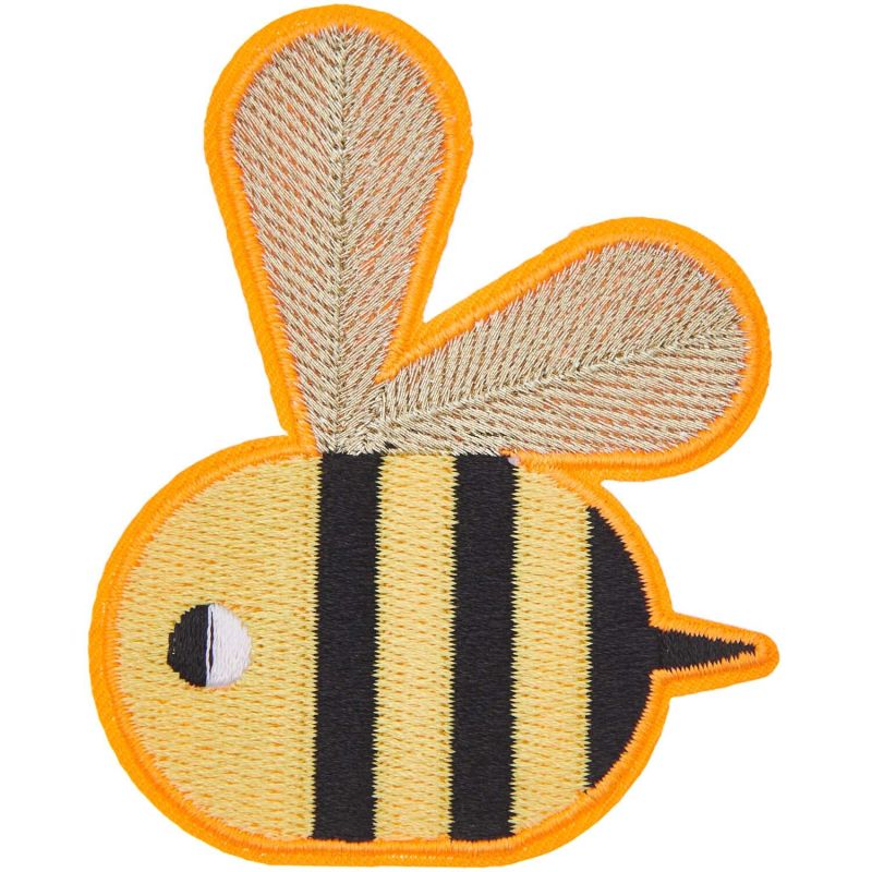 Rico Design Patch Biene zum Aufbügeln 5,7x7,2cm