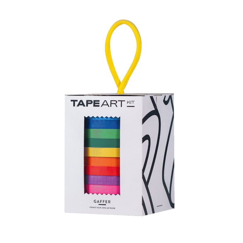 TAPE ART KIT Tape Set Gaffer Rainbow 14mm 25m 10teilig