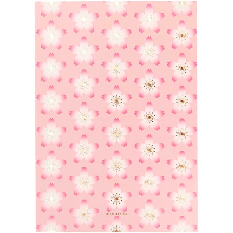 Paper Poetry Notizblock Kirschblüten pink A5 50 Blatt 100g/m²