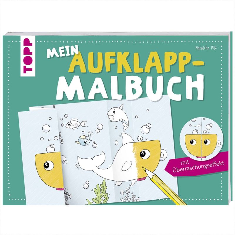 TOPP Mein Aufklapp-Malbuch mit Überraschungseffekt