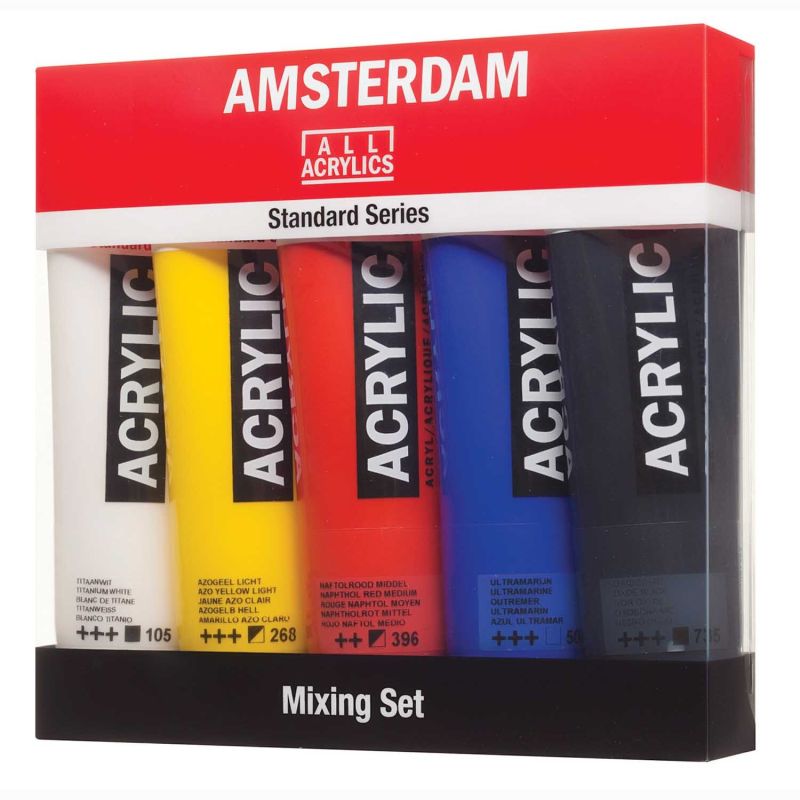 AMSTERDAM Acrylfarbe Set 5x120ml