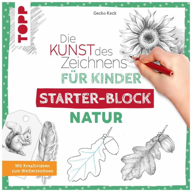 TOPP Die Kunst des Zeichnens für Kinder Starter-Block - Natur