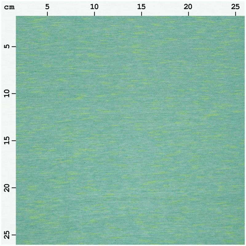Meterware Jersey türkis/neon grün | 3504178