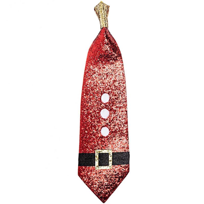 Retreez Weihnachtskrawatte Für Jungen (8-10 Jahre) – Gewebt, Weihnachtsmann-Motiv, 117 Cm Lang, Aus Mikrofaser